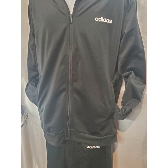 Adidas Black Track Suit NWT - Jacket & Pants Set, Lightweight Athletic Wear 0039 - Picture 5 of 7